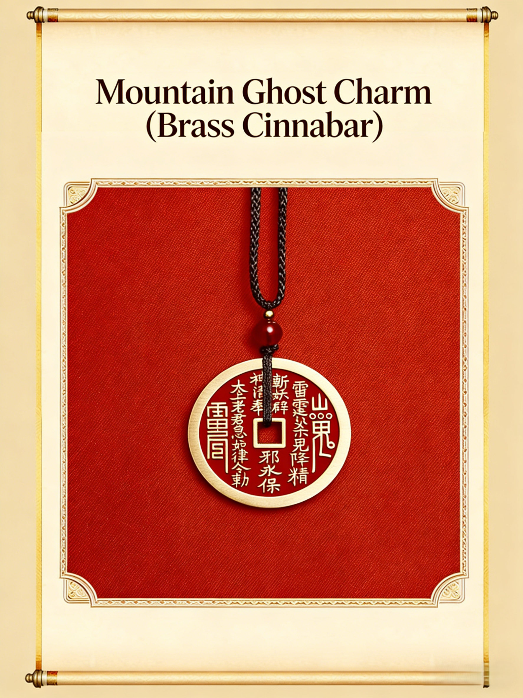 Longhu Mountain Official Mountain Ghost Amulet Pendant & Bracelet