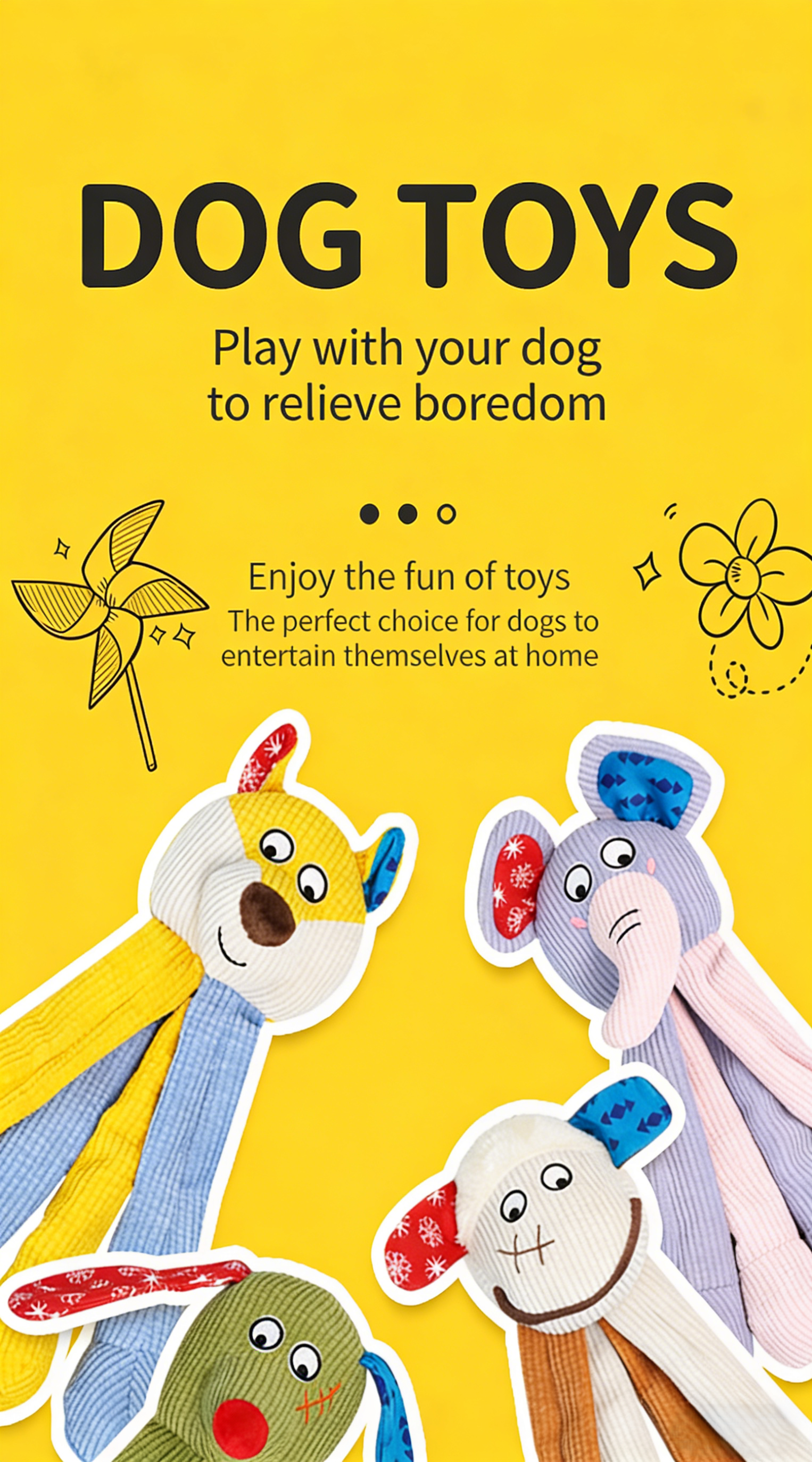 Dog Toy, Self-Entertaining & Boredom Relief, Crinkle Paper Sound, Fun & Chew-Resistant, Teeth Grinding, Imitates Household Items, for Medium & Large Dogs, Interactive Companion Pet Toy