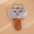 Funny Expression Plush Squeaky Toy for Small & Medium Dogs (Corgi/Frenchie) - Interactive Self-Amusement Puzzle