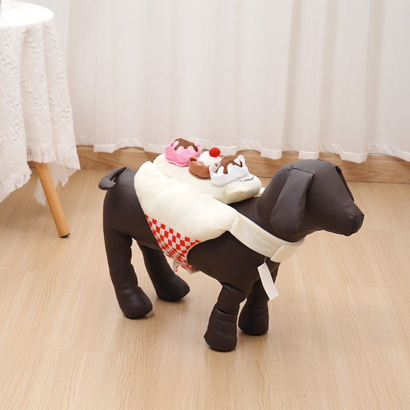 Novelty Standing Dog Clothes for Halloween & Christmas - Funny cosplay Costume for Small/Medium Pets (Social Media Hot Style)
