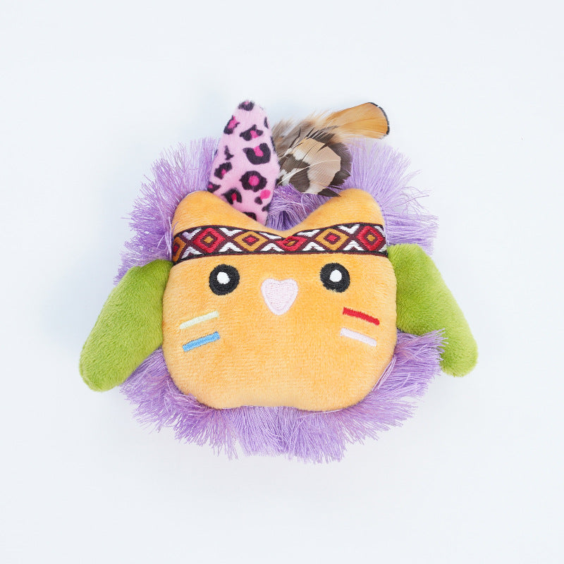 Interactive Catnip Wand Toy with Plush Tassels – Fun Biting & Chewing Toy for Kittens & Cats to Relieve Boredom