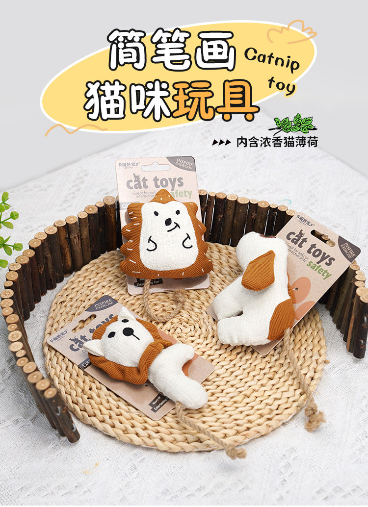 Cross-border Cat Toys - Interactive Catnip & Crinkle Teaser Wand for Kittens, Self-play Boredom Relief, Teeth Grinding & Energy Expenditure