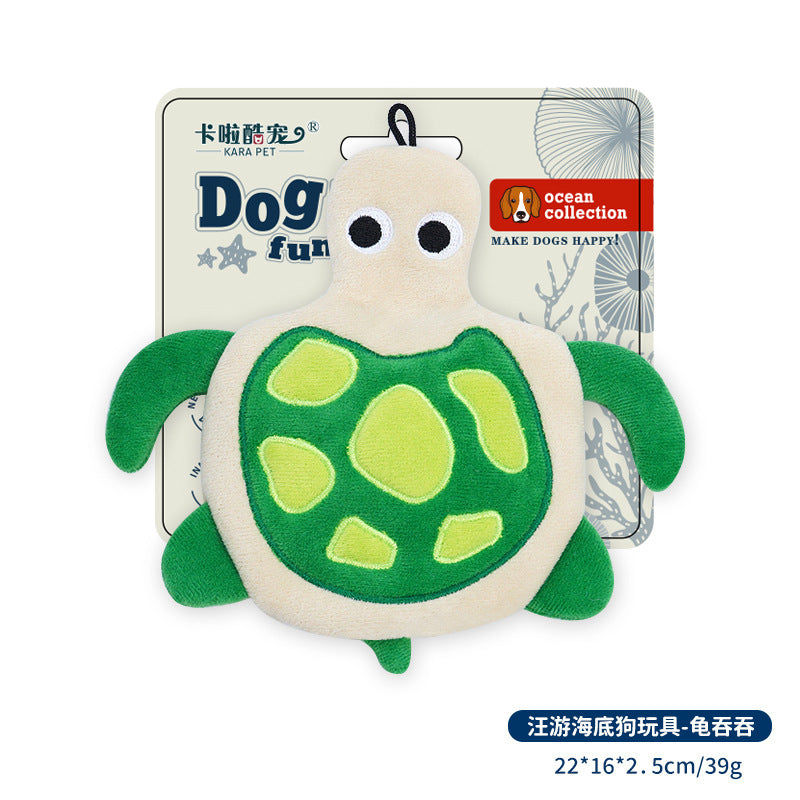 Plush Dog Toy with Squeaker - Durable Chew for Small to Medium Dogs, Interactive Boredom Buster for Teething & Energy Burning