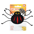 New Realistic Felt Cat Toys (Bee & Ladybug) with Catnip & Bells – Durable Chewing & Boredom Buster for Interactive Play