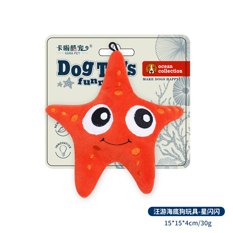 Plush Dog Toy with Squeaker - Durable Chew for Small to Medium Dogs, Interactive Boredom Buster for Teething & Energy Burning