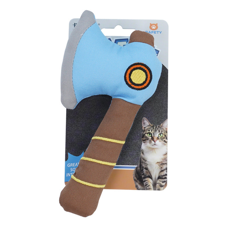 New Cat Toy - Realistic Knife Design, Catnip Teaser Stick for Boredom Relief & Teeth Grinding