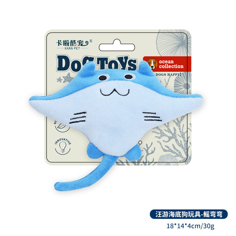 Plush Dog Toy with Squeaker - Durable Chew for Small to Medium Dogs, Interactive Boredom Buster for Teething & Energy Burning