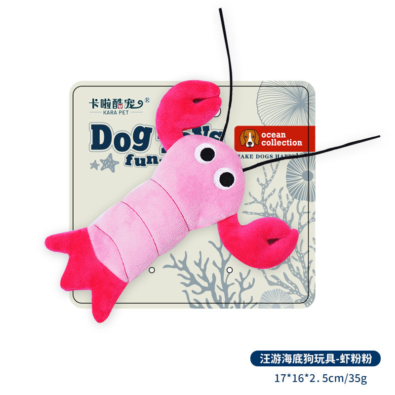 Plush Dog Toy with Squeaker - Durable Chew for Small to Medium Dogs, Interactive Boredom Buster for Teething & Energy Burning