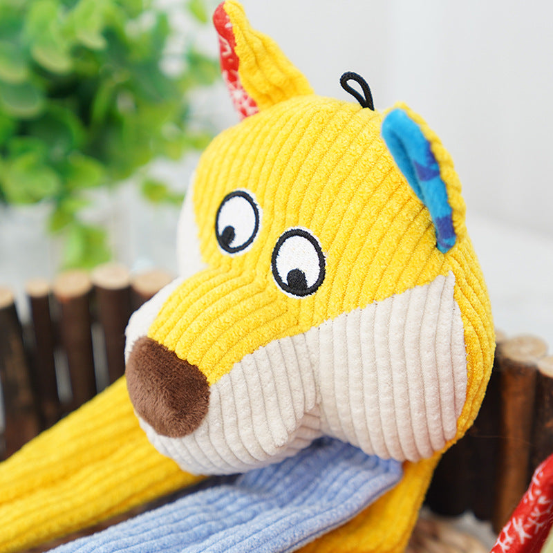 Dog Toy, Self-Entertaining & Boredom Relief, Crinkle Paper Sound, Fun & Chew-Resistant, Teeth Grinding, Imitates Household Items, for Medium & Large Dogs, Interactive Companion Pet Toy