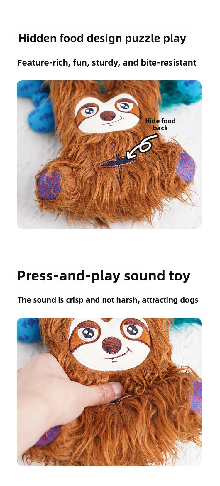 Hot Selling Durable Plush Squeaky Dog Toy for Medium & Large Dogs – Interactive Self-Play for Boredom Relief, Teething & Companionship