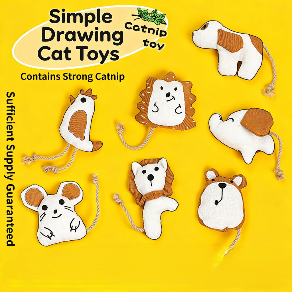 Cross-border Cat Toys - Interactive Catnip & Crinkle Teaser Wand for Kittens, Self-play Boredom Relief, Teeth Grinding & Energy Expenditure